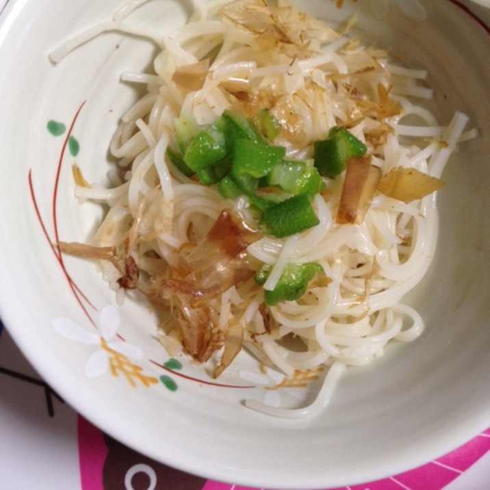 離乳食☆オクラそうめん